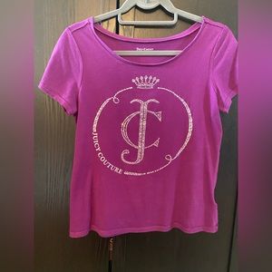 Juicy Couture purple bedazzled tshirt